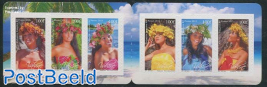 Polynesian women 6v s-a in booklet
