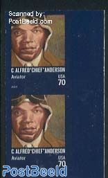 C. Alfred Chief Anderson imperforated pair